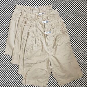 Lot of 4 Old Navy Youth Boys 16 Khaki Uniform Shorts